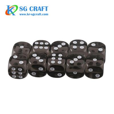 China DND Games Resin Round Corner Dies For Bar Party RPG Board Game Custom Adult Games Engrave Black Dies for sale