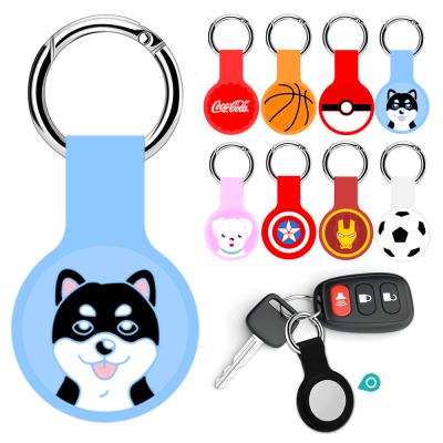 China For Earphone Anti Lose Newest Protect Cases For Airtag Silicone Cases With Key Chain for sale