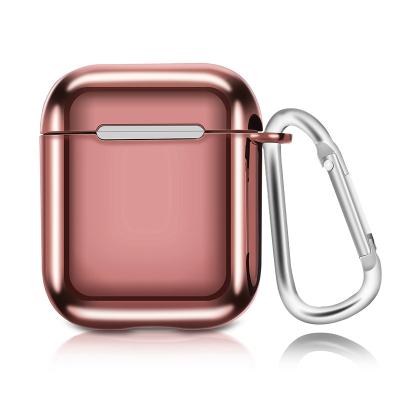 China For Inear Earphone For Apple Airpods PC Hard Case Mirror Earphone Cover Luxury Plated Glossy Case For Airpods for sale