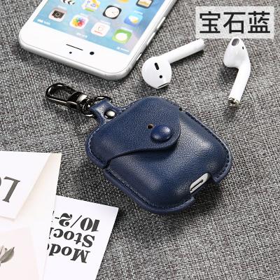 China For Inear Earphone Hot Selling Leather Cover Device For Apple Airpod, Shockproof Cover Device For Airpods Case Leather for sale