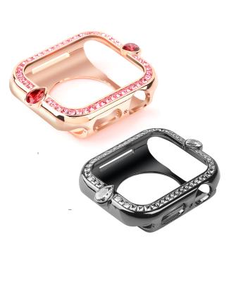 China For iwatch 6 5 3 2 1 Super Luxury Diamond Case For Apple Watch 38mm 40mm 42mm 44mm, For iWatch Diamond Case for sale