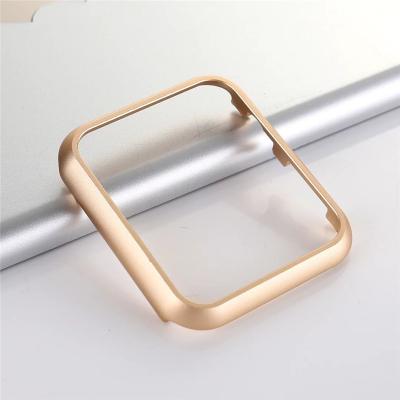 China Stainless Steel Aluminum Smart Watch Case Cover Silver, Gold, Black, Rose Gold Bumper Series 1 38mm 44mm 2 3 4 5 6 SE Men Women Watch Case for sale