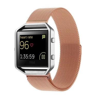 China Stainless Steel For Fitbit Flame Stainless Steel Watch Bands Rose Gold Watch Band Replacement for sale