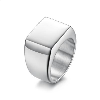 China Factory Price CLASSIC Geometric Plain Ring Simple Wind Stainless Steel Smooth 2021 Ladies Pull Ring for sale