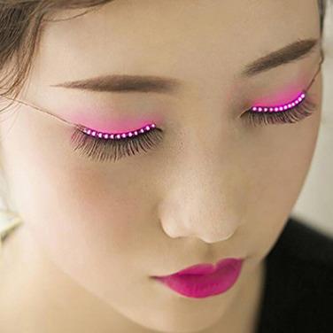 China Amazon Warehouse 2018 Hot Selling Luminous Party Flashes LED Eyelashes Led Glossy False Eyelash for sale