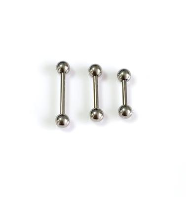 China Wholesale Custom CLASSIC Titanium Stud Earrings Straight Tongue F136 External Thread Rod Fine Throwing Piercing Jewelry for sale