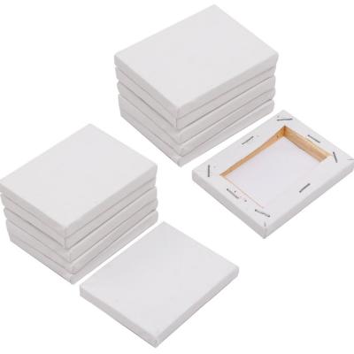 China Can use to paint Mini Stretched Artists Canvas Small Art Board Acrylic /Oil (5X7cm) Mini Blank White Canvas painting 2*2.7 inch for sale