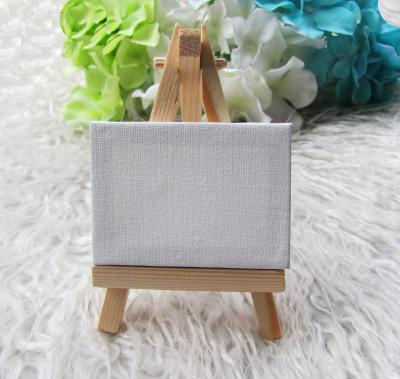 China Can Use To Paint Mini Display Easel With Numbers 7*5cm Canvas Table Wedding Painting Hobby Wooden Easel For Drawing for sale