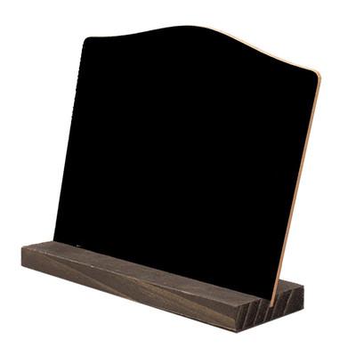 China Mini Camber Blackboard Home Wedding Decoration Bar Writing Board Diy Bilateral Wood Message Table Wood Message Table Base Opens for sale