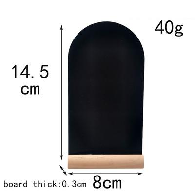 China Mini Camber Chalkboard With Socket Wooden Message Board Crafts Double Sided Decoration Diy Message Table Easter Tombstone Blackboard for sale