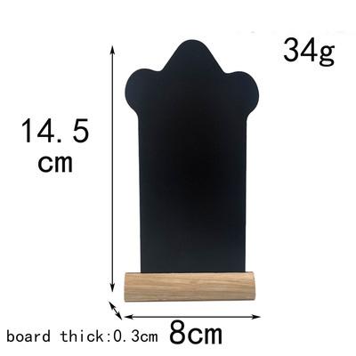 China Message Board Easter Headstone 2 Sided Message Board Mini Chalkboard With Socket Wood Crafts Wooden Chalkboard Decoration Diy for sale