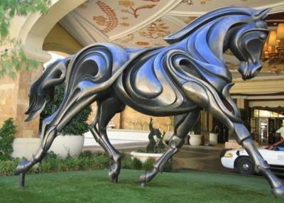 Cina Statue all'aperto del cavallo, progettazione contemporanea della scultura corrente bronzea del cavallo in vendita