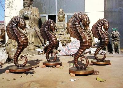 China Customized Size Bronze Statue For Garden Decoration Hippocampus Design for sale