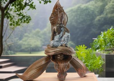 China Antike Messing Buddha Statue Sammler Sitzende Kupfer Buddha Skulptur Metall Kunstwerk Bronze Gießerei zu verkaufen