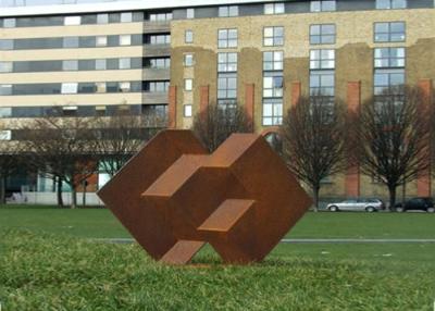 Cina Scultura d'acciaio del giardino di Corten della scultura di Corten della decorazione del parco pubblico in vendita