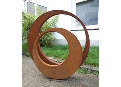 China Contemporary Decoration Sculpture Outdoor Corten Steel 3D Sculptures for sale