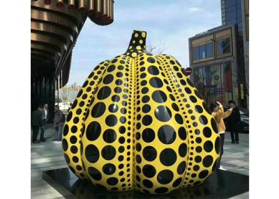 China Escultura pintada al aire libre gigante de la calabaza del acero inoxidable para el paisaje urbano en venta