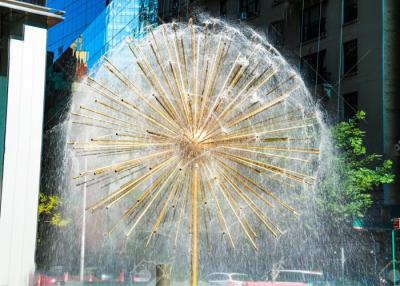 China Fuente de acero inoxidable del diente de león de la cascada al aire libre urbana del paisaje en venta