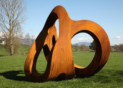 Cina Scultura all'aperto di Rusty Corten Steel Garden Landscape in vendita