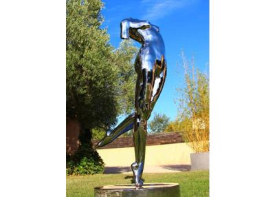 China 180cm High Stainless Steel Life Size Dancing Lady Sculpture for sale