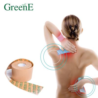 China Precut Breathable GreenE PAIN RELIEF TAPE (SKIN) for Athletes for sale