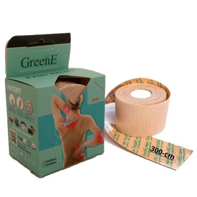 China GreenE Breathable Pain Relief Tape, 3.0-M Volume-Roll, True-Therapeutic, Bio-F-IR+MPF-tech (Skin, 5x300-cm) for sale