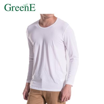 China GreenE-BtD Skin Sensitization-Free LONG SLEEVES FOR MEN'S (M) Organic Therapeutic FIR (WHITE) for Circulation and Recovery for sale