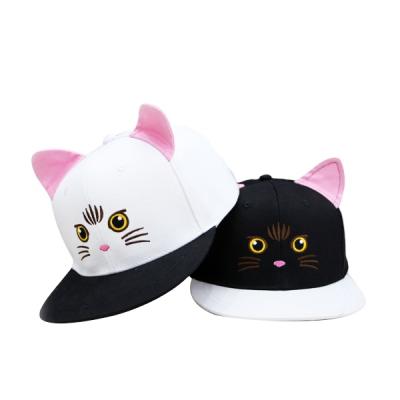 China JOINT Cartoon Print Summer Kids Animal Hat / Cute Cat Ear Kids Hat And Snapback Hat for sale