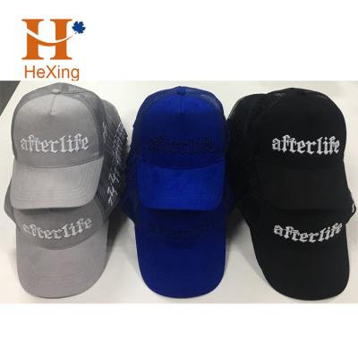 China 3D COMMON Hat 3D Embroidery Wholesale Hat Customize Gray Suede Trucker Hats Black for sale