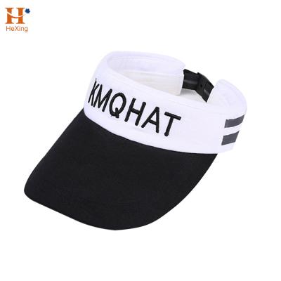 China China Striped Supplier In Alibaba Custom Visor Hat Embroidery Shorts Sun Visor Hat for sale