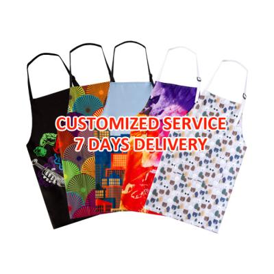 China 100% Eco-Friendly KEFEI Customized LOGO Waterproof Kitchen Cooking Apron for Men's Custom Christmas BBQ for sale