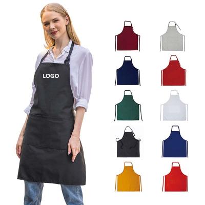 China 100% Custom Eco-Friendly Cotton Chef Apron Waterproof Cotton Apron For Sublimation Print Kitchen Cook KEFEI Logo Set for sale