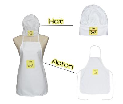 China Kefei kids kitechen apron set kids apron and chef hats kefei kids kitchen apron set kids apron and chef hats for sale