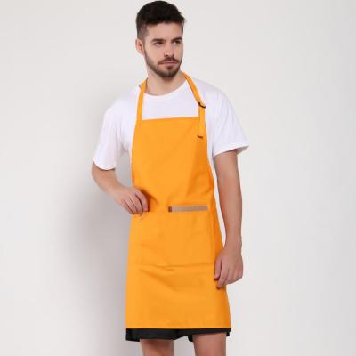 China AZO FREE Apron Bartender Apron With 3 Pockets Bib Apron For Daily Chef for sale