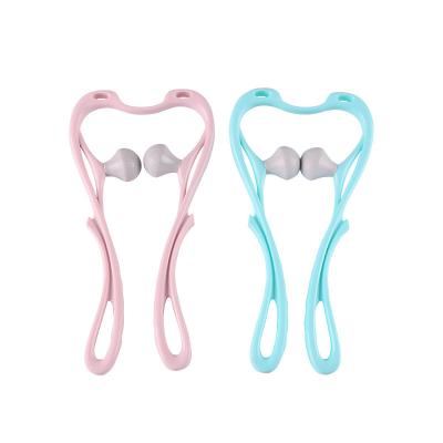 China Convenient Home Cervical Massager Handheld Mini Handheld Neck Spine Clamp Cervical Kneading Massager for sale