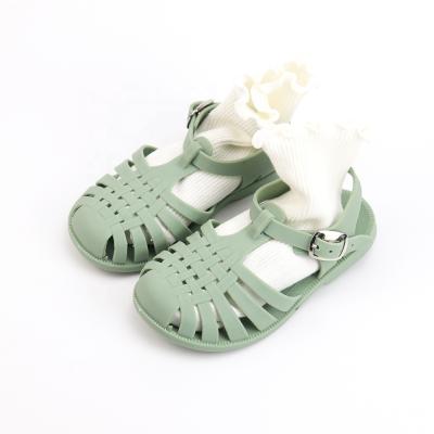 China Cheaper Price Jelly Shoes Custom Logo Girls Optional Kids Jelly Sandals For Beach for sale