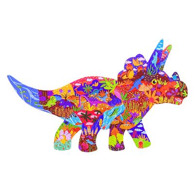 China Eco-friendly unique shape animal puzzle for kids educational jigsaw puzzle for kids dinosaur puzzle for sale