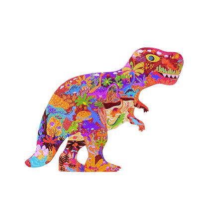 China Eco-friendly Multicolor Dinosaur Rex Tyrannosaurus Tyrannosaurus Animal Puzzle Jigsaw Puzzle For Kids for sale