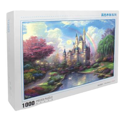 China Eco-friendly Dream Castle Jigsaw Puzzle Wooden 1000 Piece Jigsaw Toys Children 1000 Piece Jigsaw Adult for sale