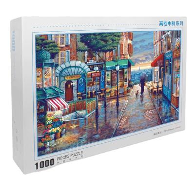 China Hot sale 1000pcs jigsaw puzzle eco-friendly romantic city adults puzzle for woooden educational puzzle 1000pcs for sale