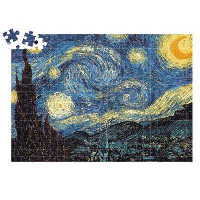 China Eco-friendly Van Gogh Oil Painting 2000 Pieces Jigsaw Puzzles For Adults Starry Night Kids Puzzle Less Than 10000 Pieces Puzzle Kids Toys for sale