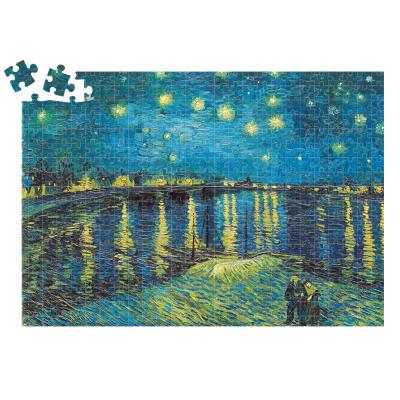 China Eco-friendly Van Gogh Oil Painting Puzzle 2000 Pieces Jigsaw Puzzle Adult Games Toys Children/Kids Gift for sale