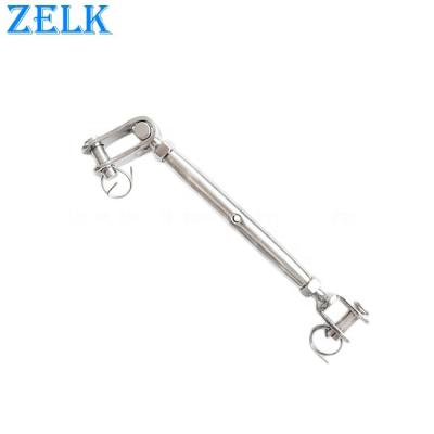 China Heavy Industry High Polished Set Screw SUS304 316 Stainless Steel Toggle Fork T Style Closed Body Turnbuckle for sale