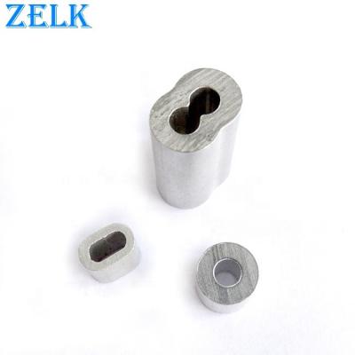 China Wire Rope Sleeve Aluminum Hourglass Fit Wire Rope Fitting Aluminum Ferrule for sale