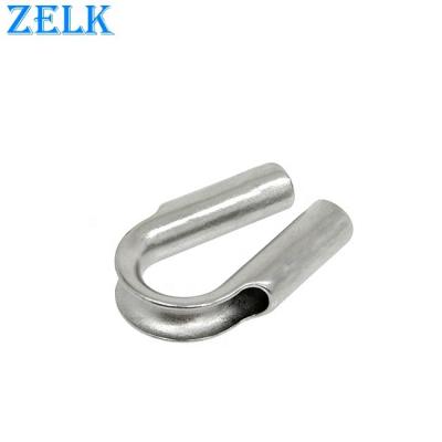 China AISI316 or AISI304 Stainless Steel Wire Rope Tube Thimble for sale