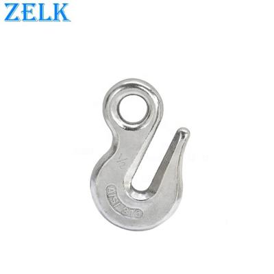 China Heavy Industry Hardware Stainless Steel Eye Grab Rigging Hook for sale