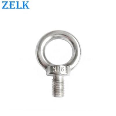 China High Polished Stainless Steel Material SUS304 316 Stainless Steel Rigging Eye Bolt DIN580 for sale