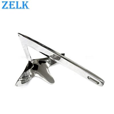 China Marine Marine Hardware Mirror Polished Stainless Bruce Anchor Yacht Steel Anchor for sale