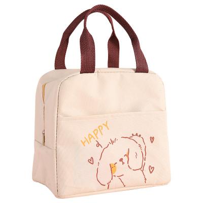 China Cute Girl Heart Insulation Bag Stocked Students With Portable Lunch Bento Bag Large Capacity Lunch Box Storage Bag for sale