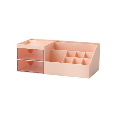 China Creative Skin Care Products Storage Box Cosmetics Drawer Dressing Table Mask Lipstick Makeup Brush Storage Rack Desktop Box for sale